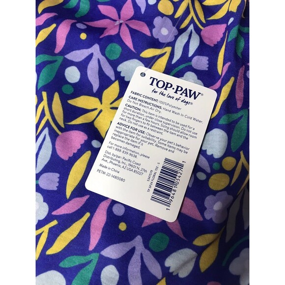 New Dog Clothing Lot 3 Pieces Shirts Floral Plaid Outfits Puppy Doggie Small - Picture 8 of 9